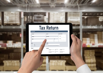 Online tax return form for submitting individual income tax return form snugly on the internet...