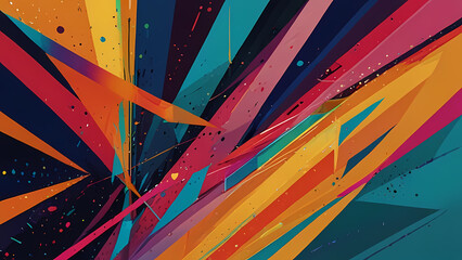 Fototapeta premium Vibrant Modern Art