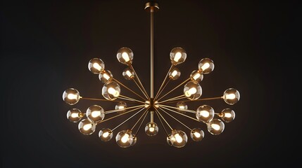 Obraz premium modern chandelier, isolated against a background