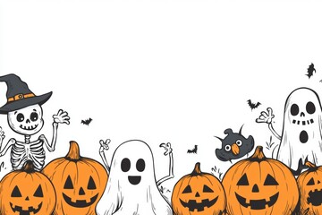 Halloween frame for text