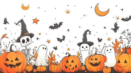 Halloween frame for text