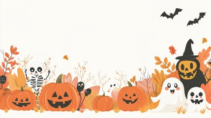 Halloween frame for text