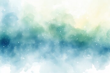 Obraz premium blue and white watercolor background for winter