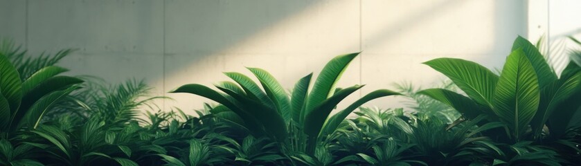 Obraz premium A digital garden where one plant emits toxic fumes, corrupting the surrounding flora, representing the impact of a toxic person within a group