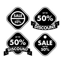 Obraz premium vector logo sale icon sale discount