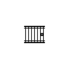 Prison icon isolated on white background