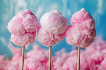 Cotton candy on a stick