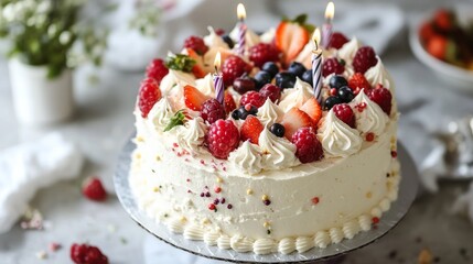 A sweet cake to celebrate a birthday