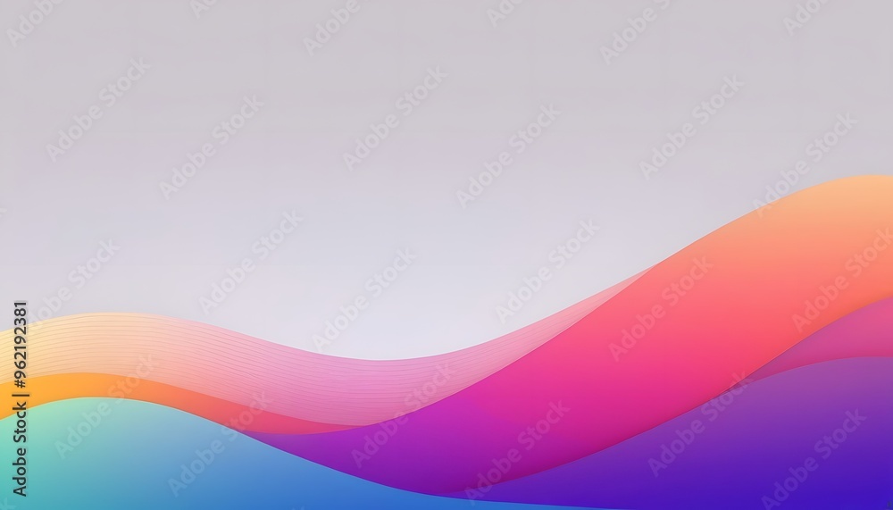 Fototapete Curve Line Layer Background. For Template Cell Phone Backgrounds. Vector Illustration with Color Gradient background