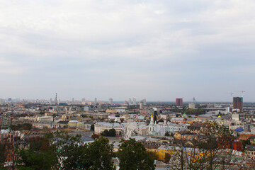 Fototapeta premium view of the city of Kyiv, Ukraine