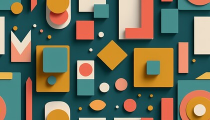 Mid-Century Modern Abstract Shapes Collection