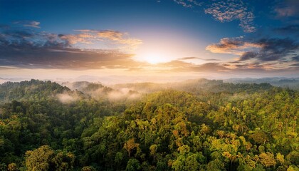 Obraz premium sunset in the mountains