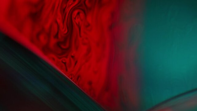Red liquid, fluid movement, plasma, dark horror background, geometric background, liquid structure