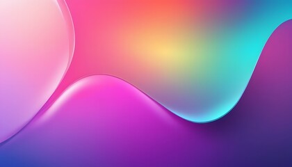 Obraz premium Freeform gradient glass background, inflate 3d gradient fluid freeform holographic, futuristic background template