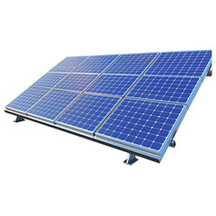 solar panel isolated on white background