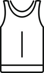 Sleeveless shirt apparel clothing garment icon symbol vector illustration