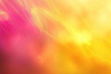Abstract Blurred Background with Pink and Yellow Gradient and White Specks
