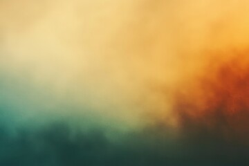 Naklejka premium Abstract Gradient Background with Blurry Orange and Teal Colors