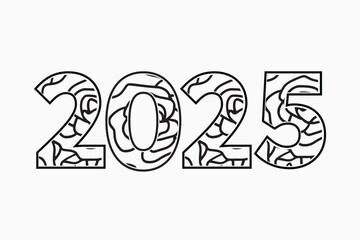 Luxury mandala style 2025 number coloring page kids and adults design