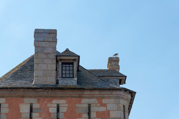 detail of seagull on the roof of the Vauban tower