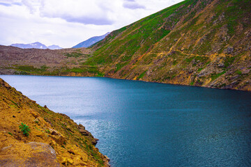 Lulusar Lake in Pakistan's Mountains With Pure Deep Blue Water