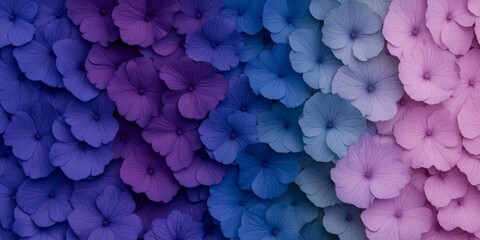 A floralinspired gradient transitioning from rich purple to deep green evoking the abstract beauty of blooming flowers perfect for natural or artistic projects