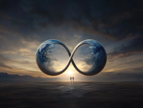 Dual existence: An artistic depiction of a parallel universe, blending abstract elements and surreal visuals, highlighting the enigmatic nature of alternate dimensions.