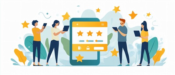 Trustworthy Online Reviews Modern Interface in Blue and Grey Tones