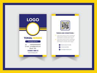 Office employee card Template