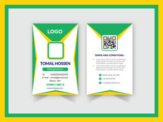 Office employee card Template