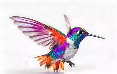 Obraz premium hummingbird and flower