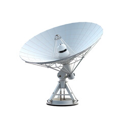 Satellite Dish isolated on transparent and white background