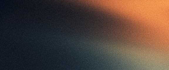 Dark grainy background orange blue gray black color gradient, glowing shape noise texture banner, poster cover header backdrop design