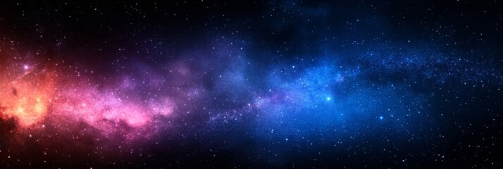 A deep space gradient background fading from dark blue to rich purple with subtle starlike speckles evoking the vastness of outer space and a sense of mystery