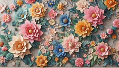 Bunte Blumen Hintergrund