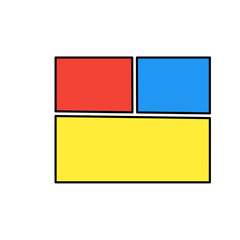 comic panel background vector