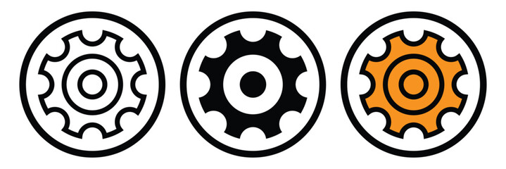 Gear Vector Icon, settings and  cog icon , cogwheel  vector icon.