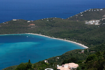 Fototapeta premium Magen's Bay and Vicinity from St. Thomas Overlook in 2006