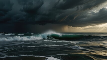 Fototapeta premium storm sea