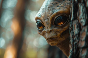 Close up of a very strange looking alien
