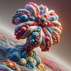 Naklejka premium alien stone flower