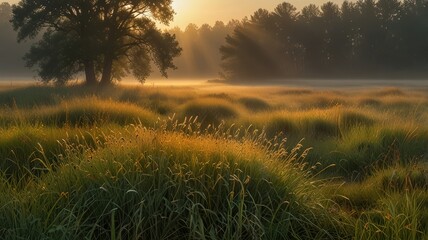 morning in the forest