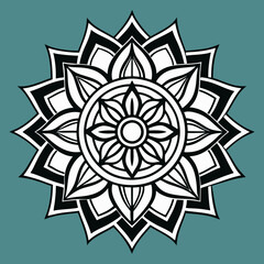 Line Art Mandala Vector Illustration