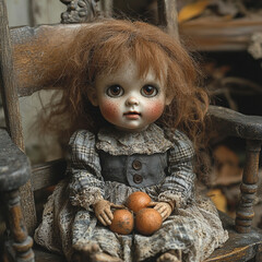 doll in the garden