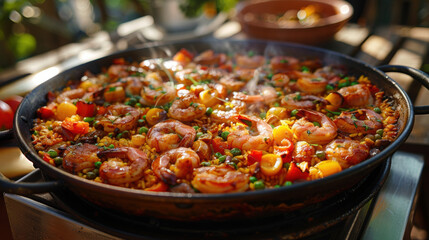 Fototapeta premium paella close up