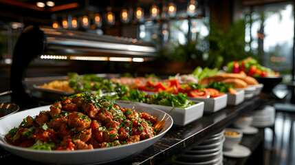 Obraz premium Lavish Breakfast Spread