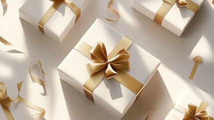 Customized gift wrap with name and custom message, elegant design, 3D illustration