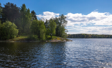 The coast of Lake Ladoga