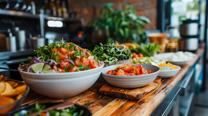Fototapeta premium Lavish Breakfast Spread