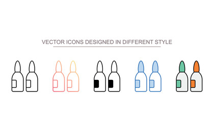 Anesthesia icon design with white background stock illustration